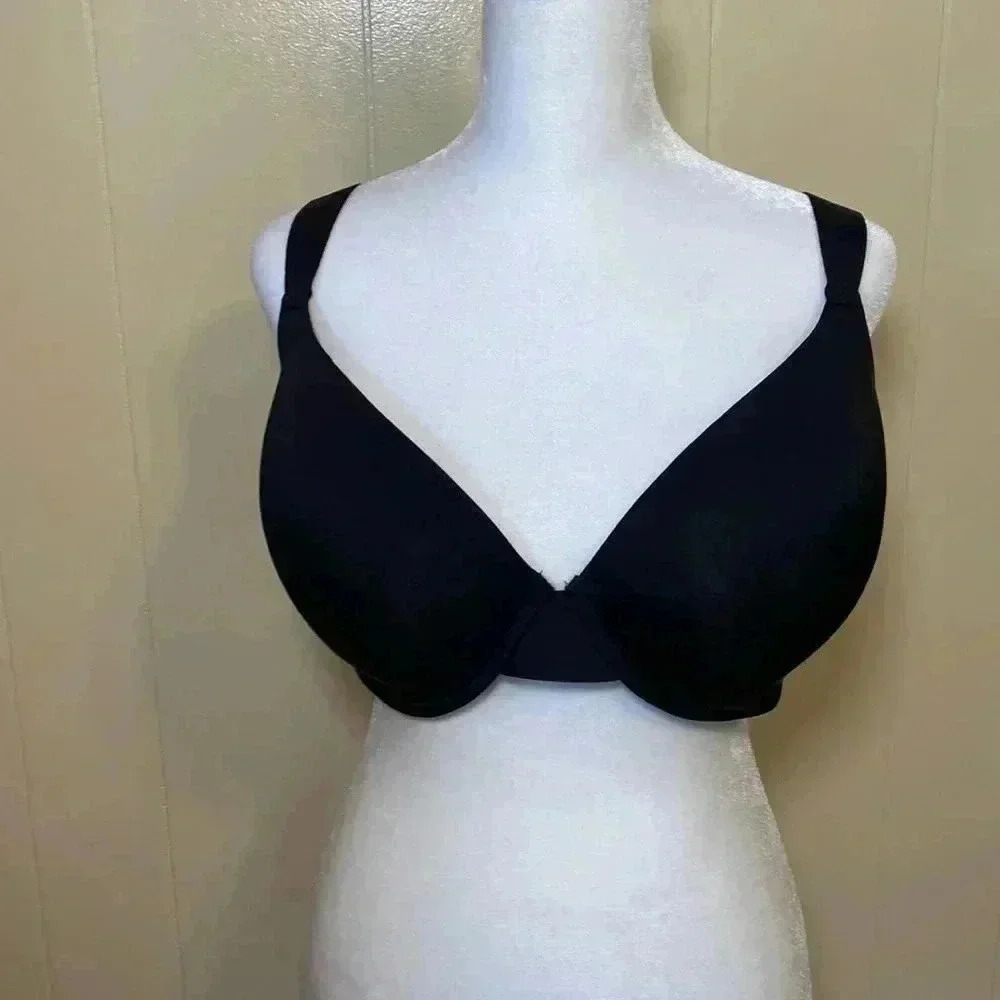Vince Camuto Black 42C Lightly Padded Full Coverage Bra.